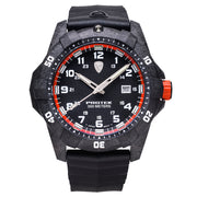Protek Carbon Composite Tritium Dive Watch 1000 Series with Orange Accents #PT1004 zoom