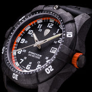 Protek Carbon Composite Tritium Dive Watch 1000 Series with Orange Accents #PT1004 lifestyle