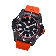 Protek Carbon Composite Tritium Dive Watch 1000 Series with Orange Accents #PT1004O