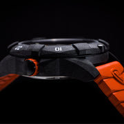 Protek Carbon Composite Tritium Dive Watch 1000 Series with Orange Accents #PT1004O