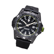 Protek Carbon Composite Tritium Dive Watch 1000 Series with Green Accents #PT1005 tilt