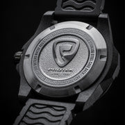 Protek Carbon Composite Tritium Dive Watch 1000 Series with Green Accents #PT1005 back