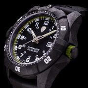 Protek Carbon Composite Tritium Dive Watch 1000 Series with Green Accents #PT1005 lifestyle