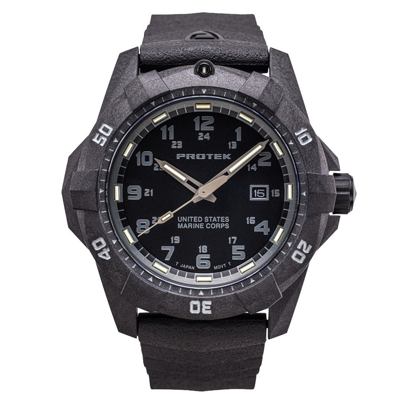 Protek Carbon Composite Official USMC Tritium Dive Watch #PT1011-USMC zoom