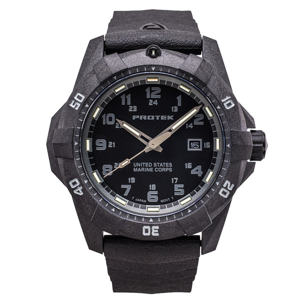 Protek Carbon Composite Official USMC Tritium Dive Watch #PT1011-USMC zoom