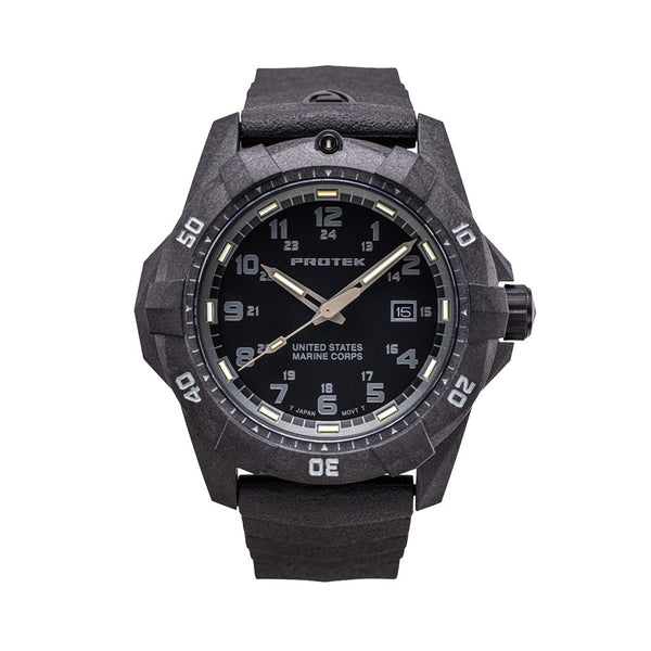 Protek Carbon Composite Official USMC Tritium Dive Watch #PT1011-USMC