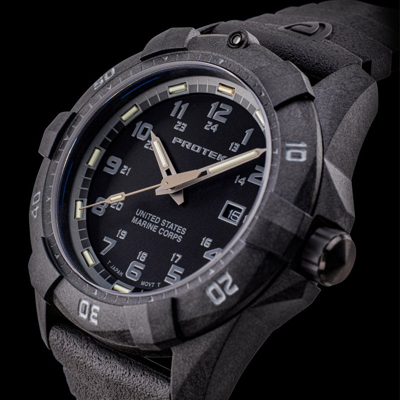 Protek Carbon Composite Official USMC Tritium Dive Watch #PT1011-USMC lifestyle
