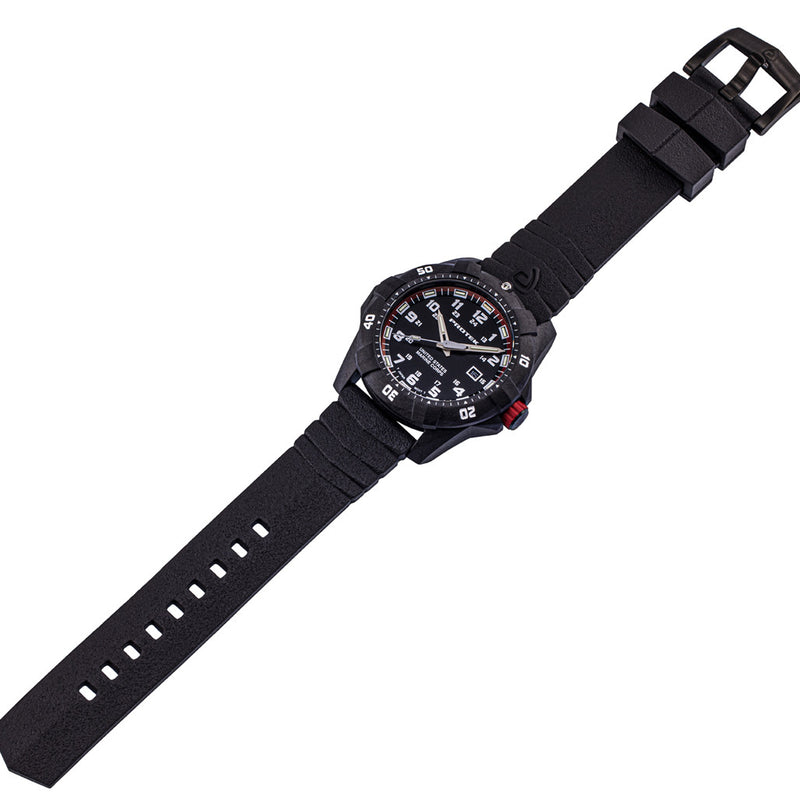 Protek Carbon Composite Official USMC Tritium Dive Watch with Red Accents #PT1012-USMC full