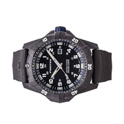 Protek Carbon Composite Official USMC Tritium Dive Watch with Blue Accents #PT1013-USMC side