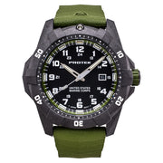 Protek Carbon Composite Official USMC Tritium Dive Watch with Green Accents #PT1015G-USMC