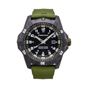 Protek Carbon Composite Official USMC Tritium Dive Watch with Green Accents #PT1015G-USMC