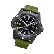 Protek Carbon Composite Official USMC Tritium Dive Watch with Green Accents #PT1015G-USMC