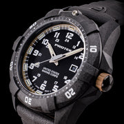 Protek Carbon Composite Official USMC Tritium Dive Watch with Sand Accents #PT1016-USMC
