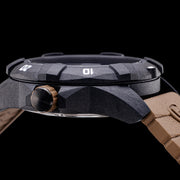 Protek Carbon Composite Official USMC Tritium Dive Watch with Sand Accents #PT1016D-USMC