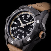 Protek Carbon Composite Official USMC Tritium Dive Watch with Sand Accents #PT1016D-USMC