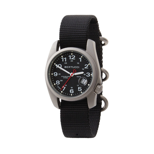 Bertucci A-1S Super Field Watch with Black Nylon Strap #10600