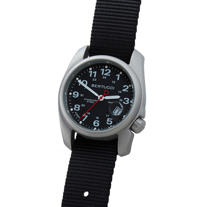 Bertucci A-1S Super Field Watch with Black Nylon Strap #10600