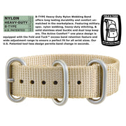 Bertucci A-1S Super Field Watch with Defender Khaki Nylon Strap #10601