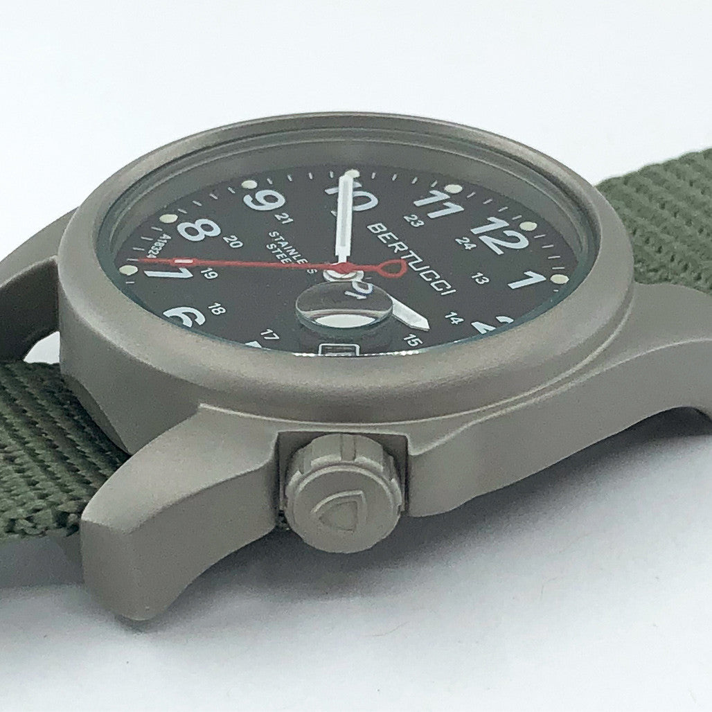 Bertucci A-1S Super Field Watch with Defender Drab Nylon Strap