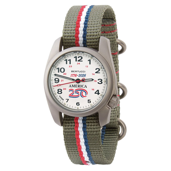 Bertucci A-1S America 250 White Dial Watch with Swiss Movement #10606