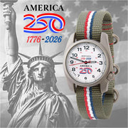 Bertucci A-1S America 250 White Dial Watch with Swiss Movement #10606