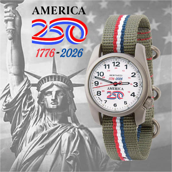Bertucci A-1S America 250 White Dial Watch with Swiss Movement #10606