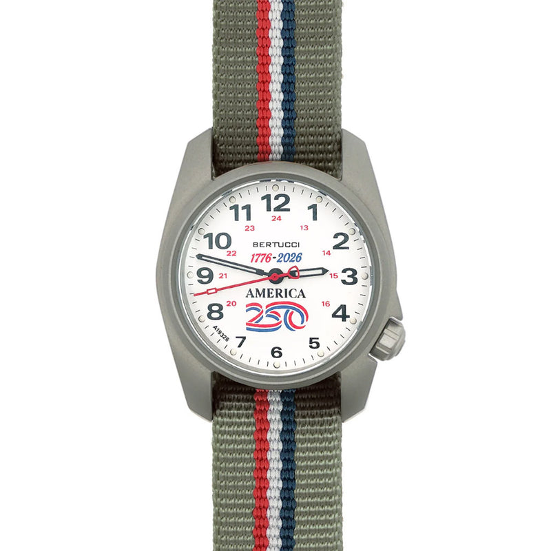 Bertucci A-1S America 250 White Dial Watch with Swiss Movement #10606