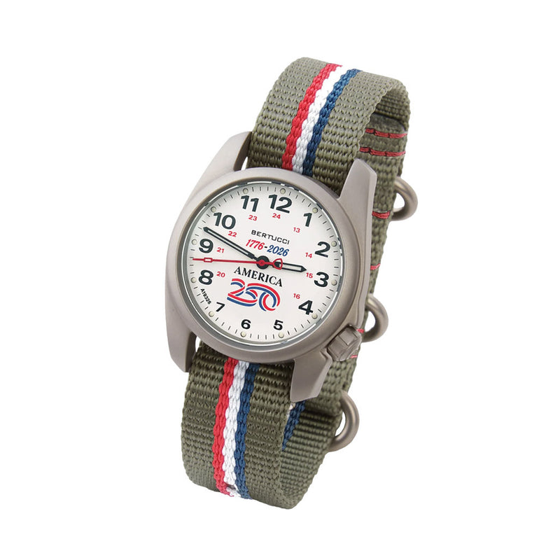 Bertucci A-1S America 250 White Dial Watch with Swiss Movement #10606