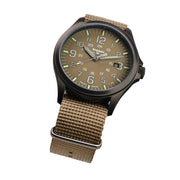Traser P67 Officer Pro GunMetal with Khaki Dial and Tritium #108631 tilt