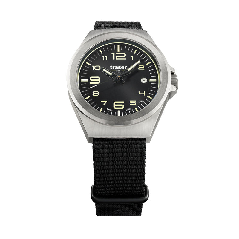 Traser P59 Essential S Black Dial Watch w/Trigalight® + Super-LumiNova #108637