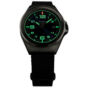 Traser P59 Essential S Black Dial Watch w/Trigalight® + Super-LumiNova #108637 lime