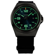 Traser P59 Essential M Black Dial Watch w/Trigalight + SuperLuminova #108638 lume