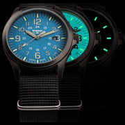 Traser P67 Officer Pro Gunmetal with SkyBlue Dial and Tritium #108647 lume