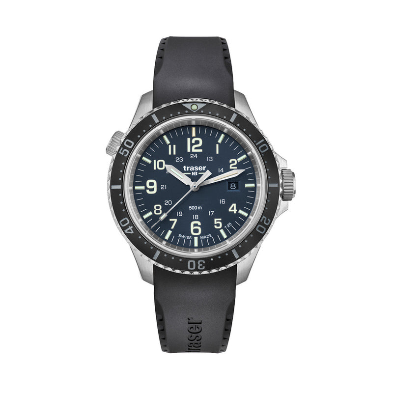 Traser P67 Swiss-Made 500M Dive Watch with Blue Dial and Tritium #109374