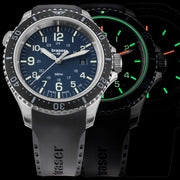 Traser P67 Swiss-Made 500M Dive Watch with Blue Dial and Tritium #109374 lume