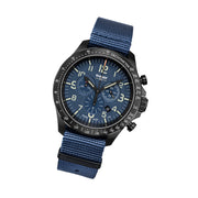 Traser P67 Officer Pro Chronograph Blue Tritium Watch #109461 tilt