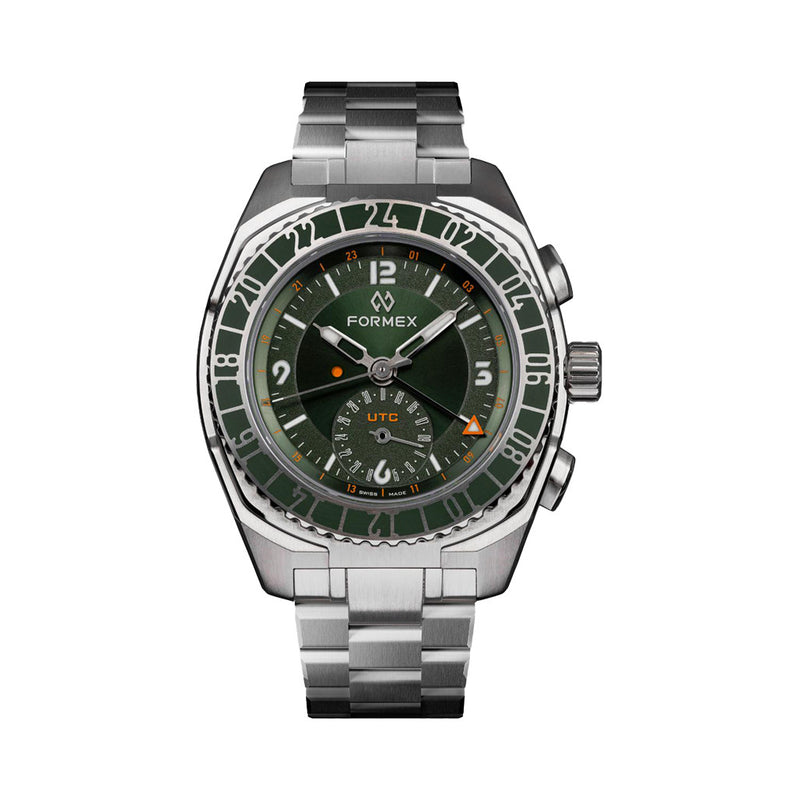 Formex Stratos UTC Automatic 41mm Watch with Green Dial #1101.1.6401.111