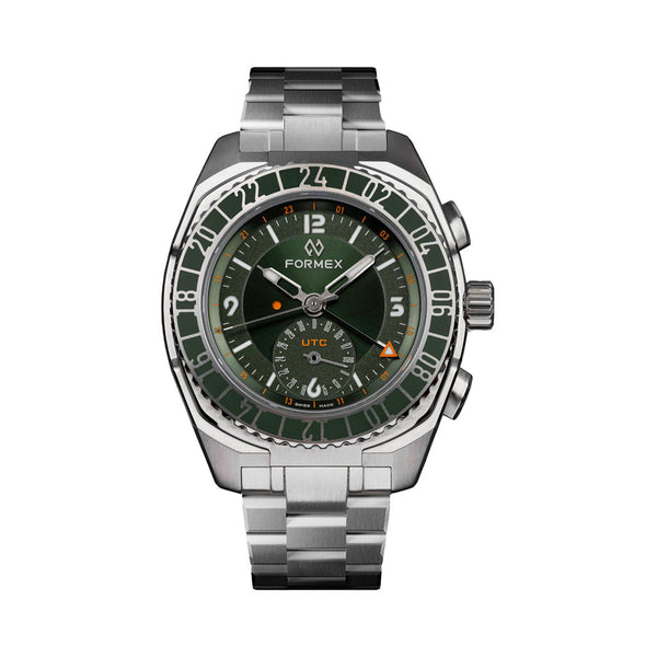 Formex Stratos UTC Automatic 41mm Watch with Green Dial #1101.1.6401.111