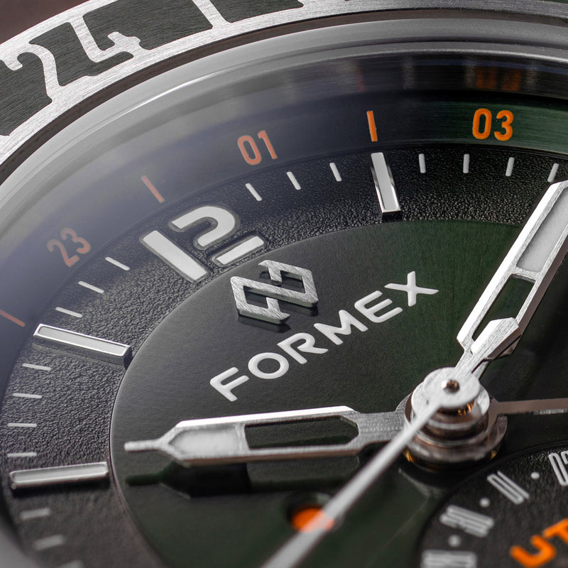 Formex Stratos UTC Automatic 41mm Watch with Green Dial #1101.1.6401.111