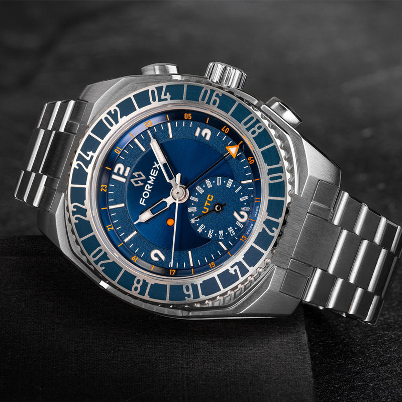 Formex Stratos UTC Automatic 41mm Watch with Blue Dial #1101.1.6431.111