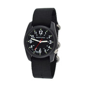 Bertucci DX3 Field Poly Resin Watch, Black Nylon Strap, Black Dial - 11015
