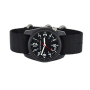 Bertucci DX3 Field Poly Resin Watch, Black Nylon Strap, Black Dial - 11015 side