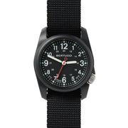 Bertucci DX3 Field Poly Resin Watch, Black Nylon Strap, Black Dial - 11015