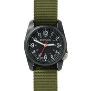 Bertucci DX3 Field Poly Resin Watch, Olive Green Nylon Strap, Black Dial - 11016