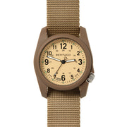 Bertucci DX3 Field Watch, 40mm Resin Case, Coyote Nylon Strap, Patrol Khaki  Dial - 11021