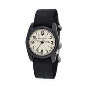Bertucci DX3 Field Resin Watch, Black Nylon Strap, White Dial - 11039