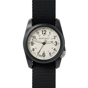 Bertucci DX3 Field Resin Watch, Black Nylon Strap, White Dial - 11039