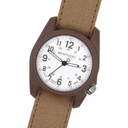 Bertucci DX3 Canvas Polycarbonate Unibody Watch, Sahara Comfort Band, White Dial - 11088