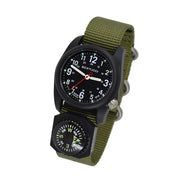 Bertucci DX3 Compass™ Field Watch with Nylon Strap, Black Dial - #11103 tilt