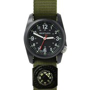 Bertucci DX3 Compass™ Field Watch with Nylon Strap, Black Dial - #11103